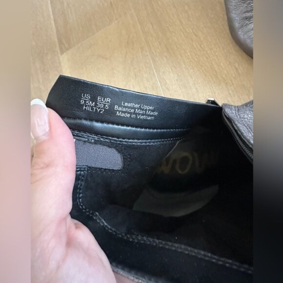 Sam Edelman Metallic Leather High-Heeled Boots – Size 9.5 - Picture 4 of 5